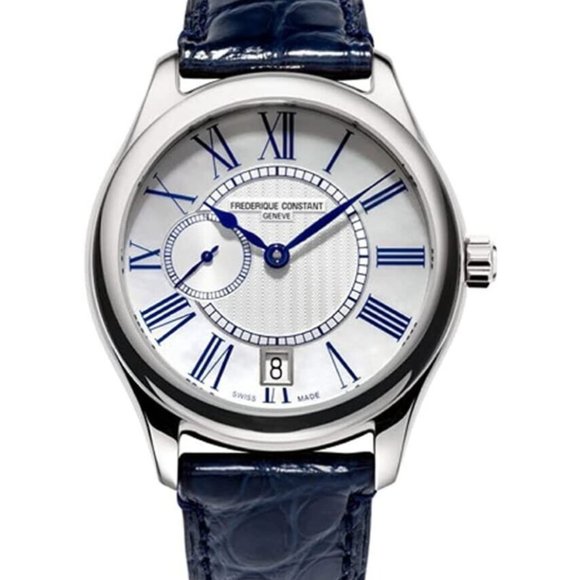 Frederique Constant Blue Day Date Women's Watch - Picture 1 of 5